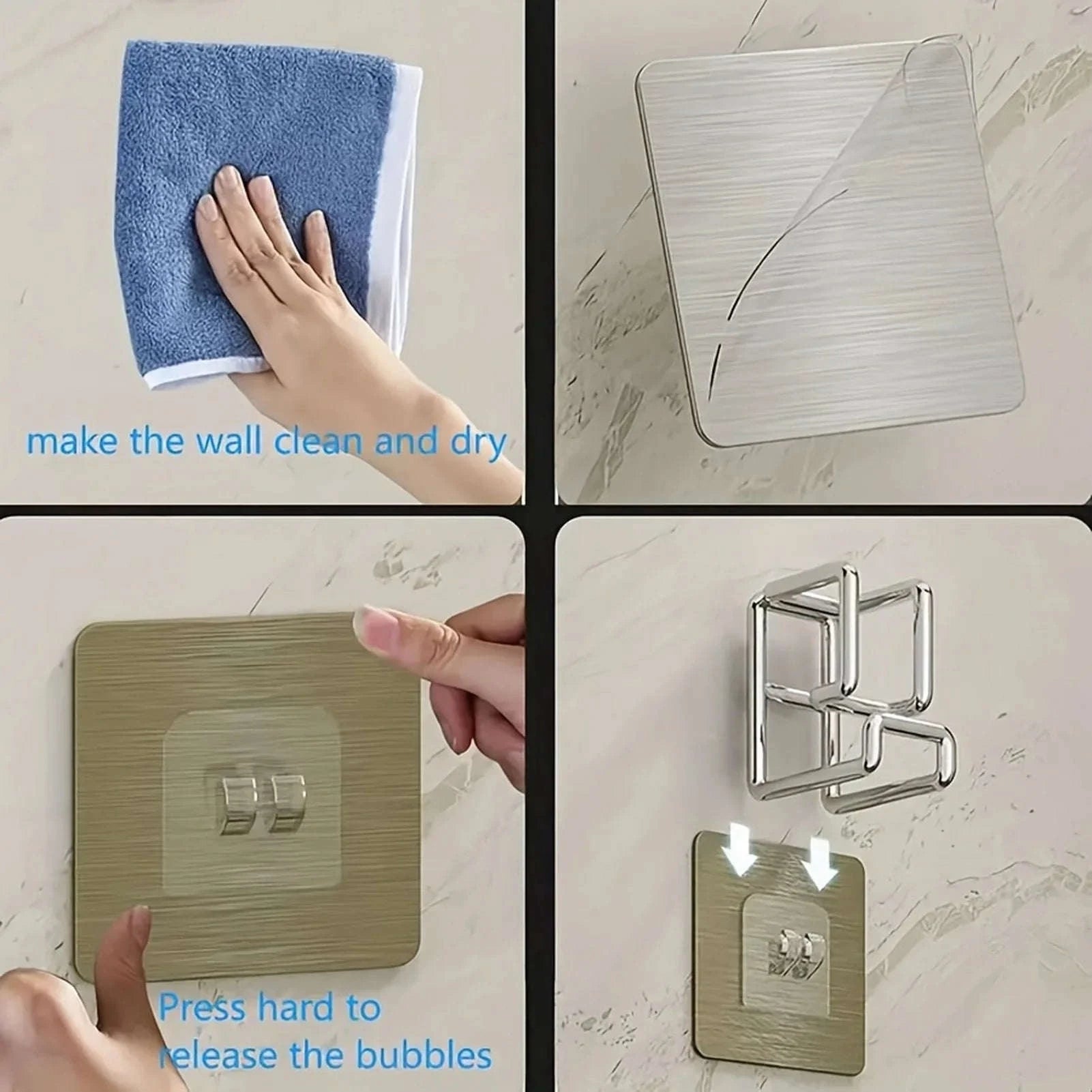 Stainless Steel Washbasin Hook-6 Pieces
