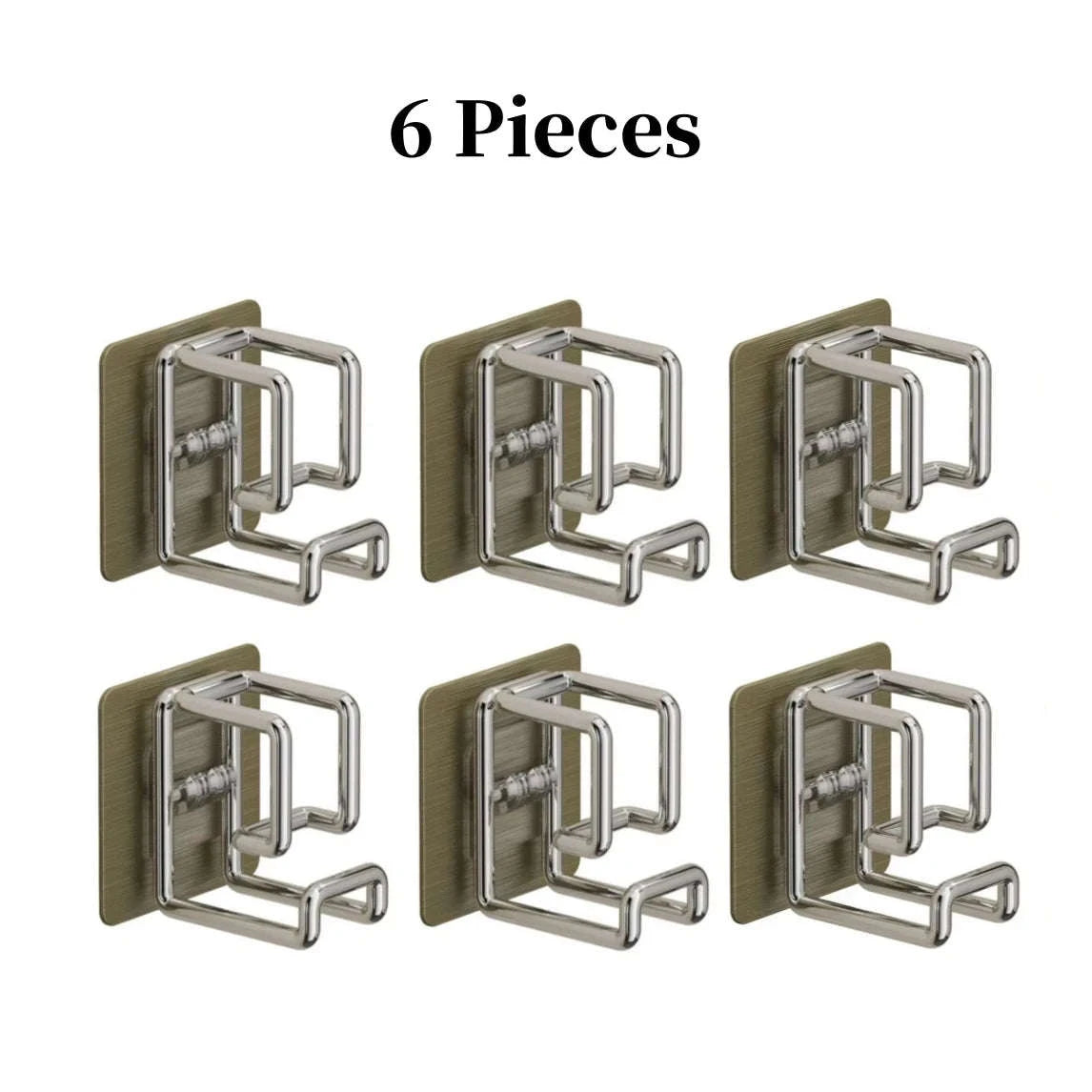 Stainless Steel Washbasin Hook-6 Pieces