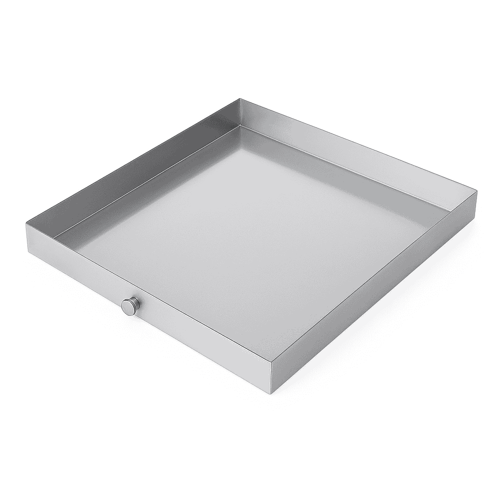 Stainless Steel Washing Machine Drain Pan with Welded Corners-32x30x2 Inch / United States