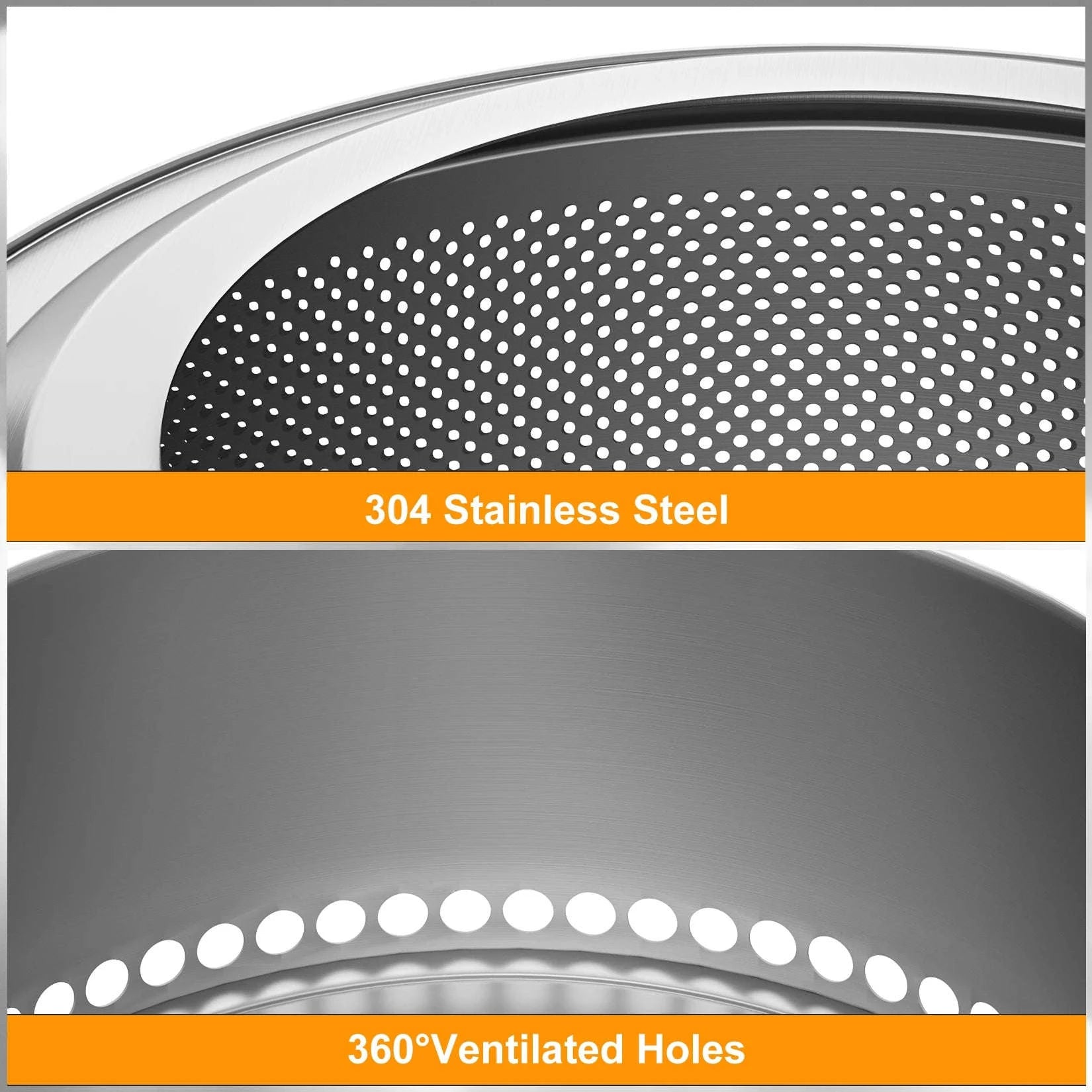 Stainless Steel Wood Burning Fire Pit with Carry Bag-50x41.5cm / United States