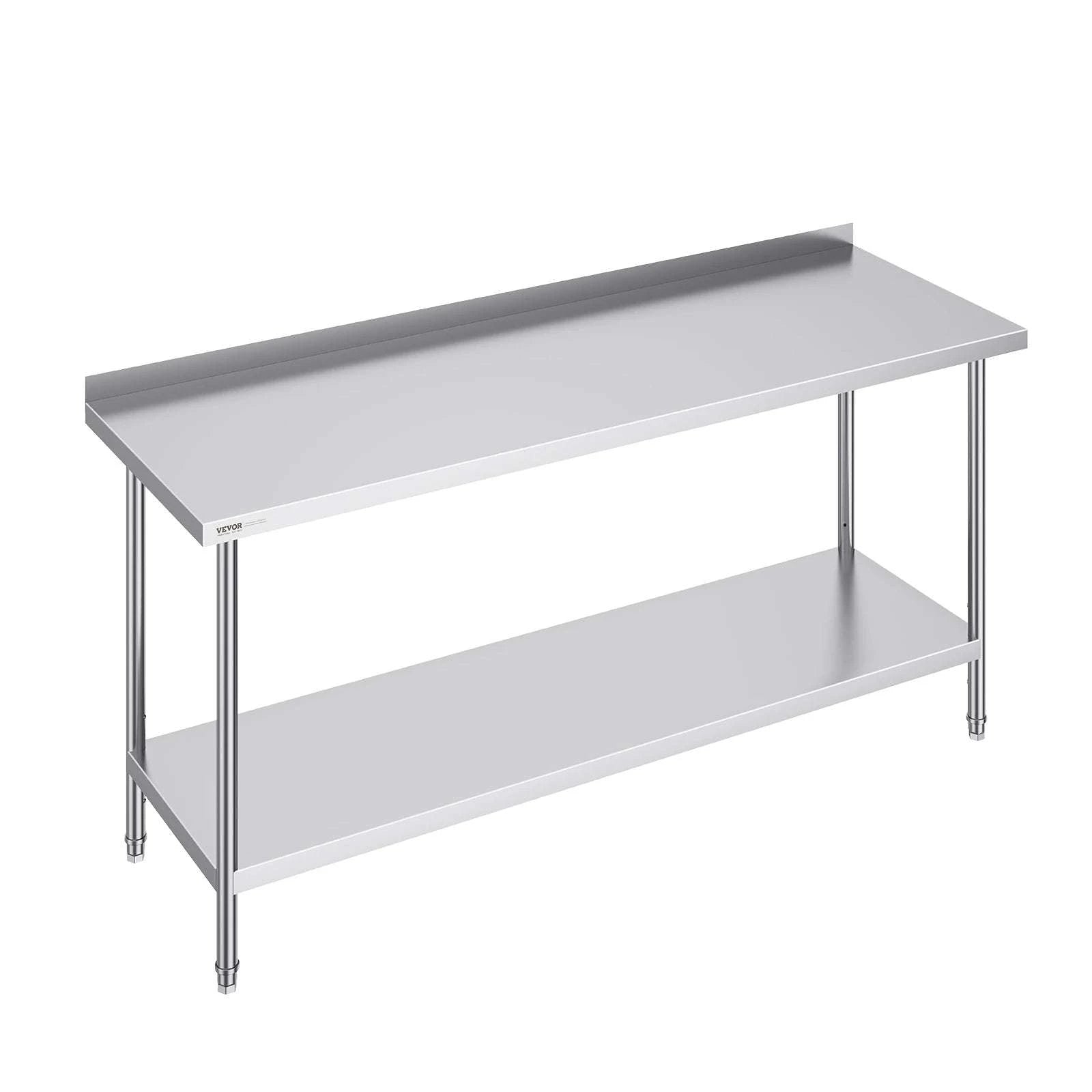 Stainless Steel Work Table 24x72 Inch Heavy-Duty Prep Station-24x72in / spain