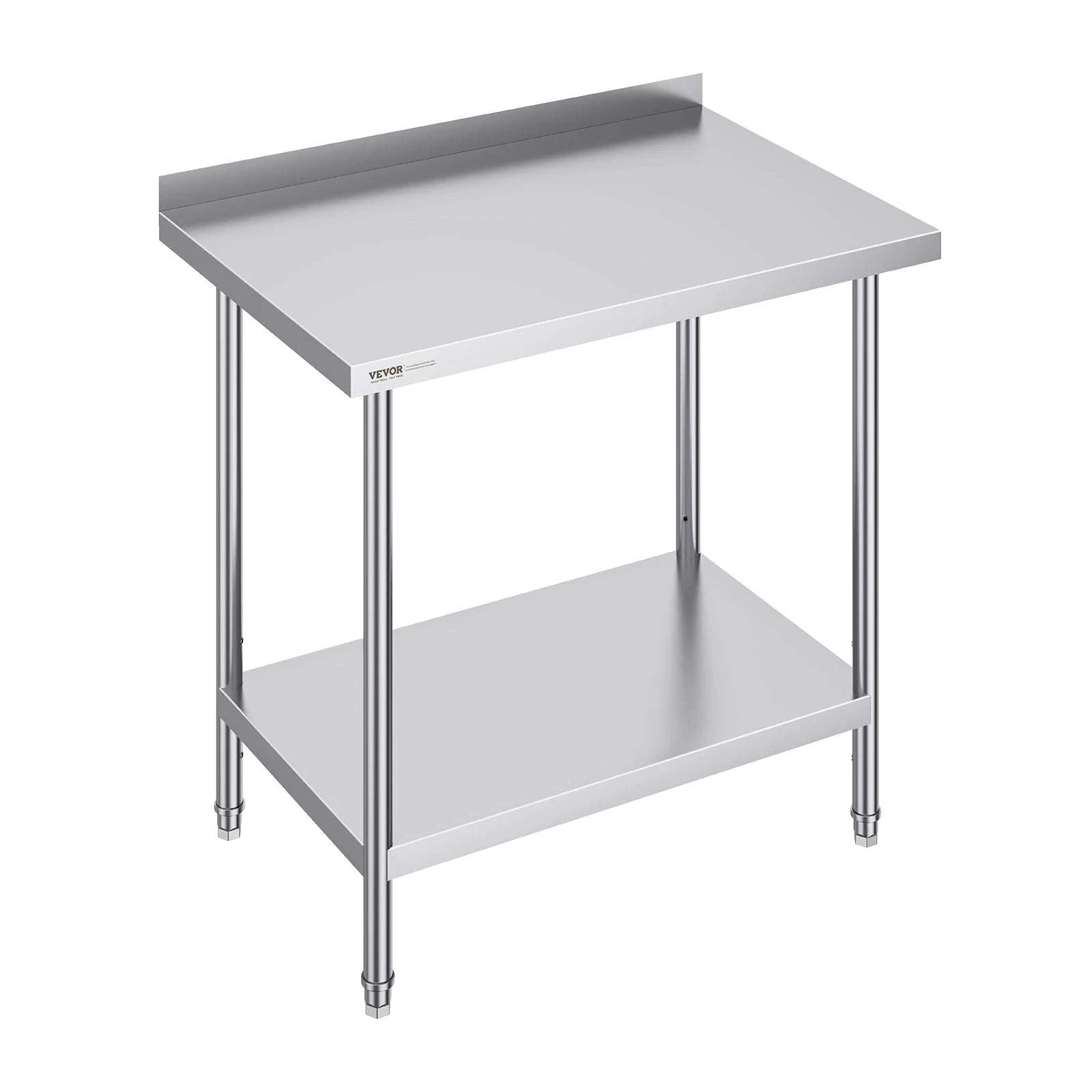 Stainless Steel Work Table with Adjustable Shelf for Kitchen Use-24x30inch / United States