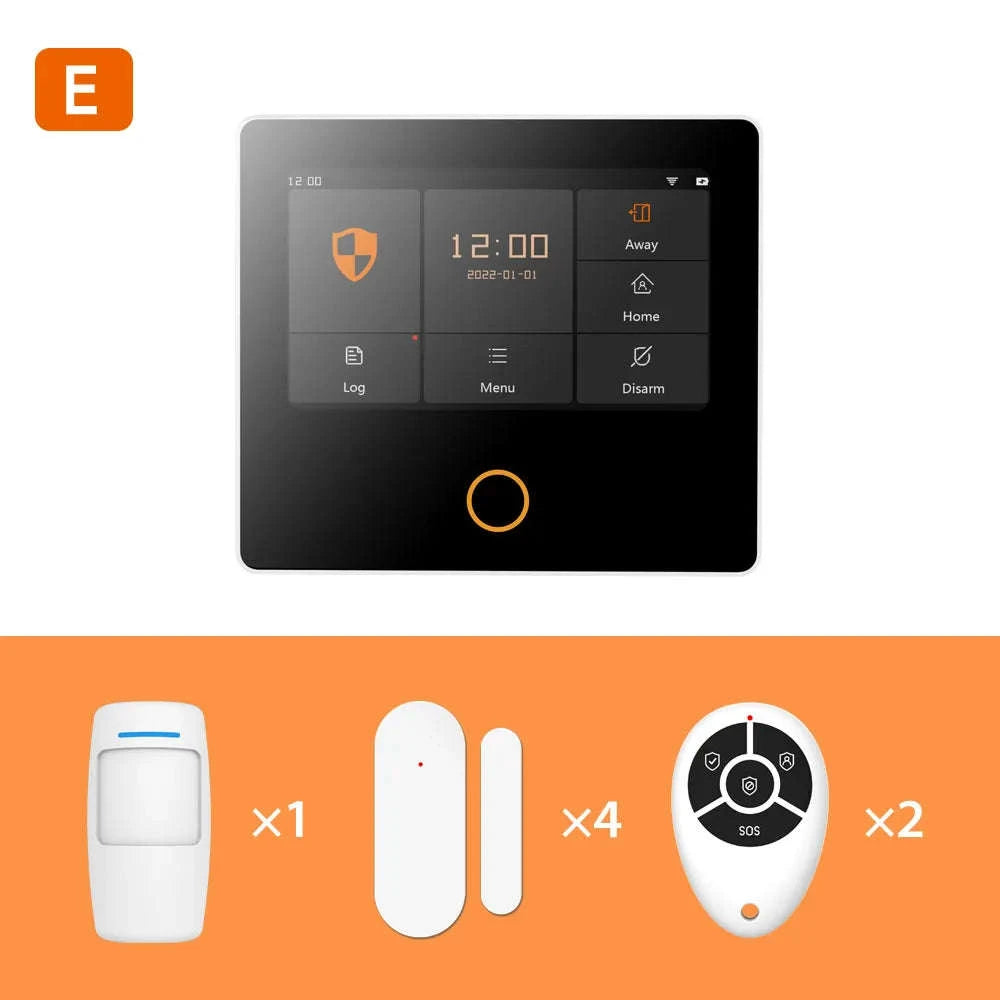 Staniot SecPanel 5 H502-WiFi Touch Home Alarm System-WiFi Set-N 12Kit / AU Plug