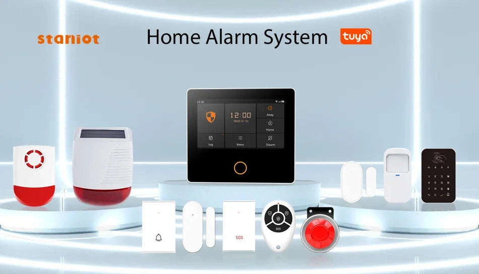 Staniot SecPanel 5 H502-WiFi Touch Home Alarm System-WiFi Set-N 12Kit / AU Plug