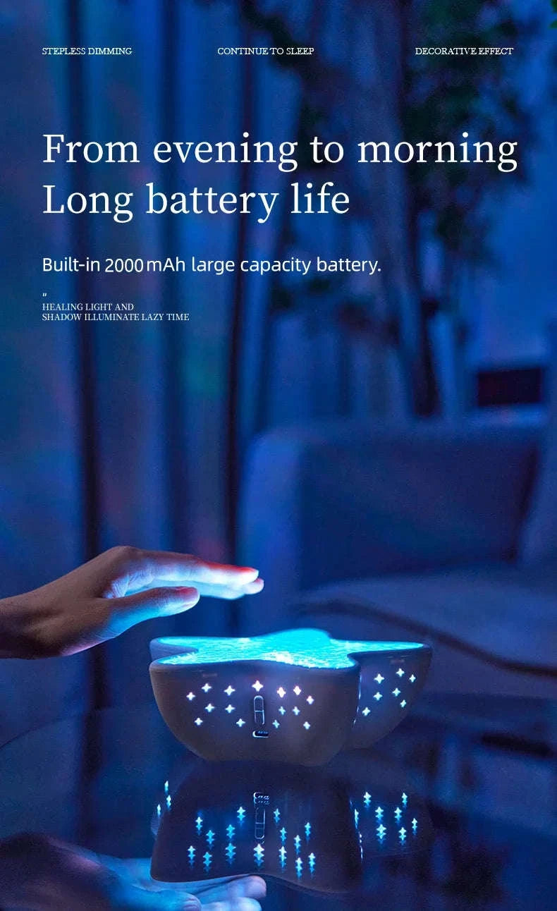 Starfish LED Night Light Rechargeable Ocean Wave Projector-Starfish Lamp / China Mainland