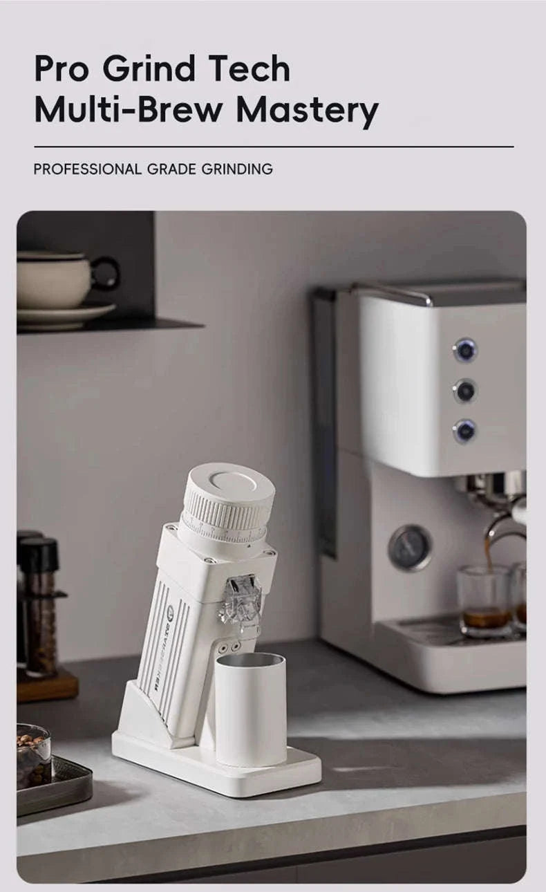 STARSEEKER E55Pro Electric Coffee Grinder 55MM Titanium Burr-PRO-white-plasma / Poland / 110V-240V|EU
