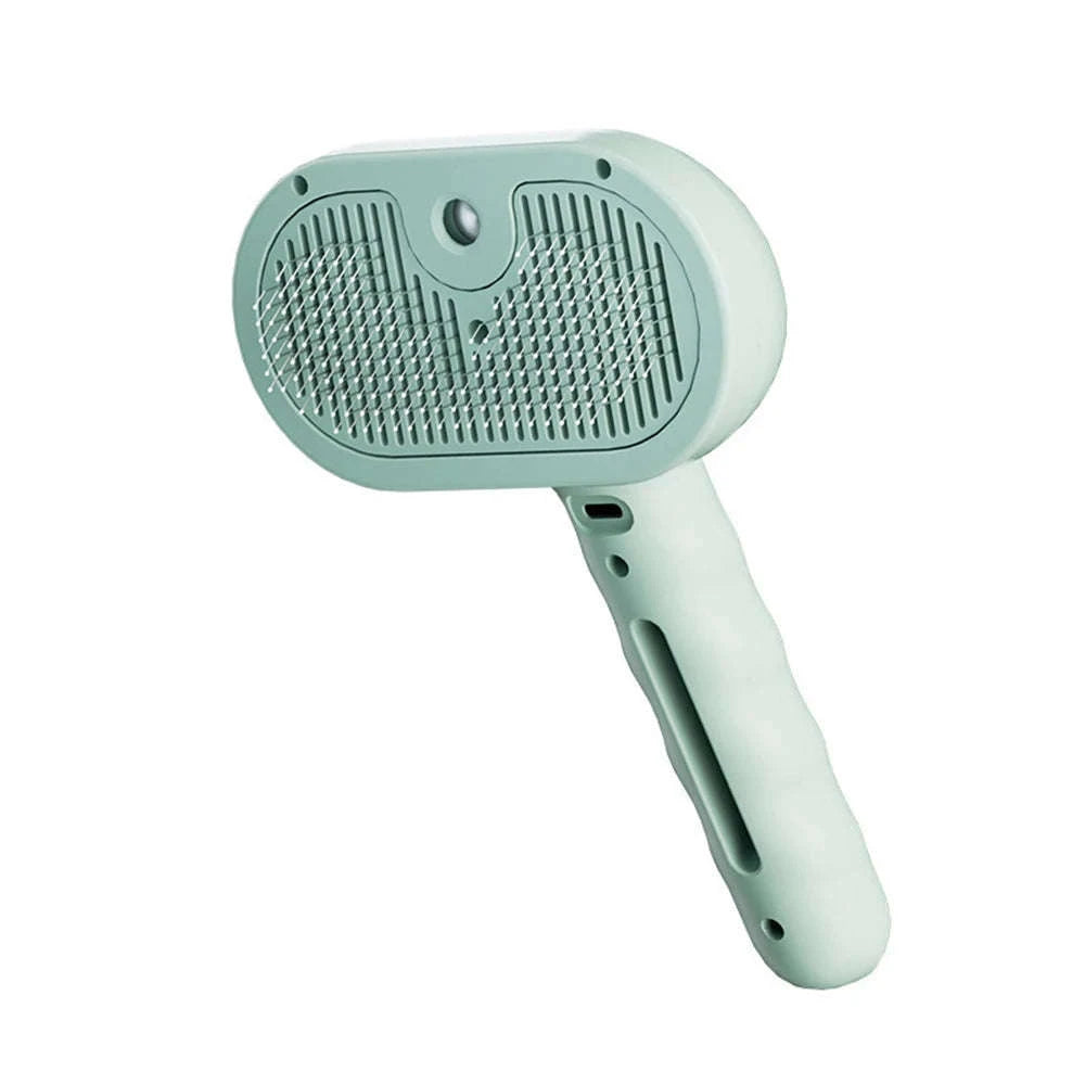 Steam Spray Dog Grooming Brush-White / CHINA