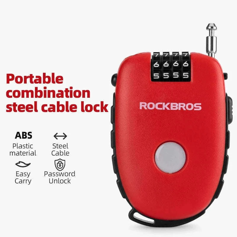 Steel Cable Password Lock for Bike and Helmet-32420981001