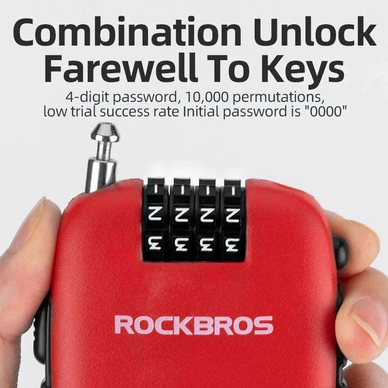 Steel Cable Password Lock for Bike and Helmet-32420981001