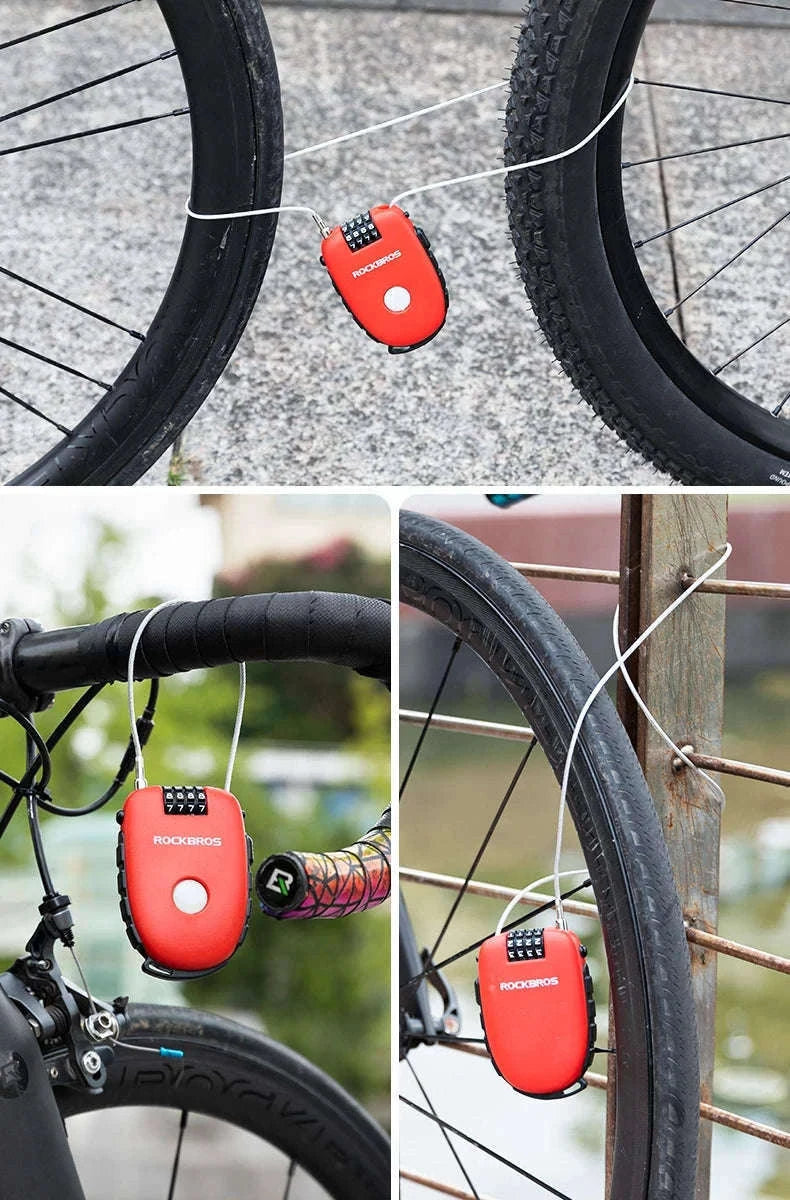 Steel Cable Password Lock for Bike and Helmet-32420981001