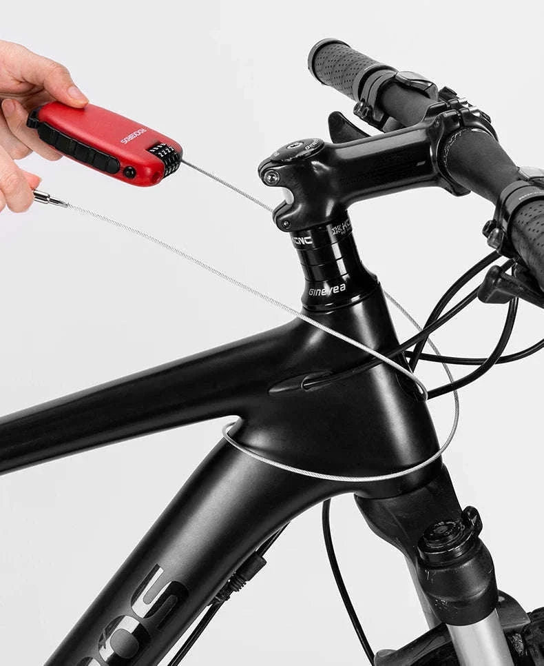 Steel Cable Password Lock for Bike and Helmet-32420981001