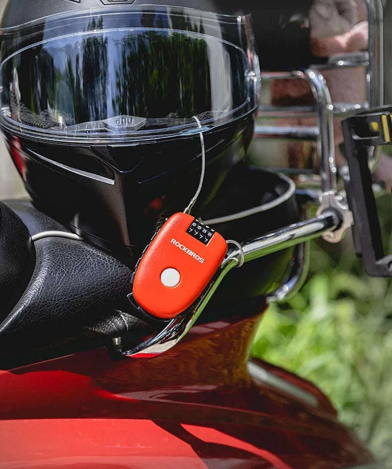 Steel Cable Password Lock for Bike and Helmet-32420981001
