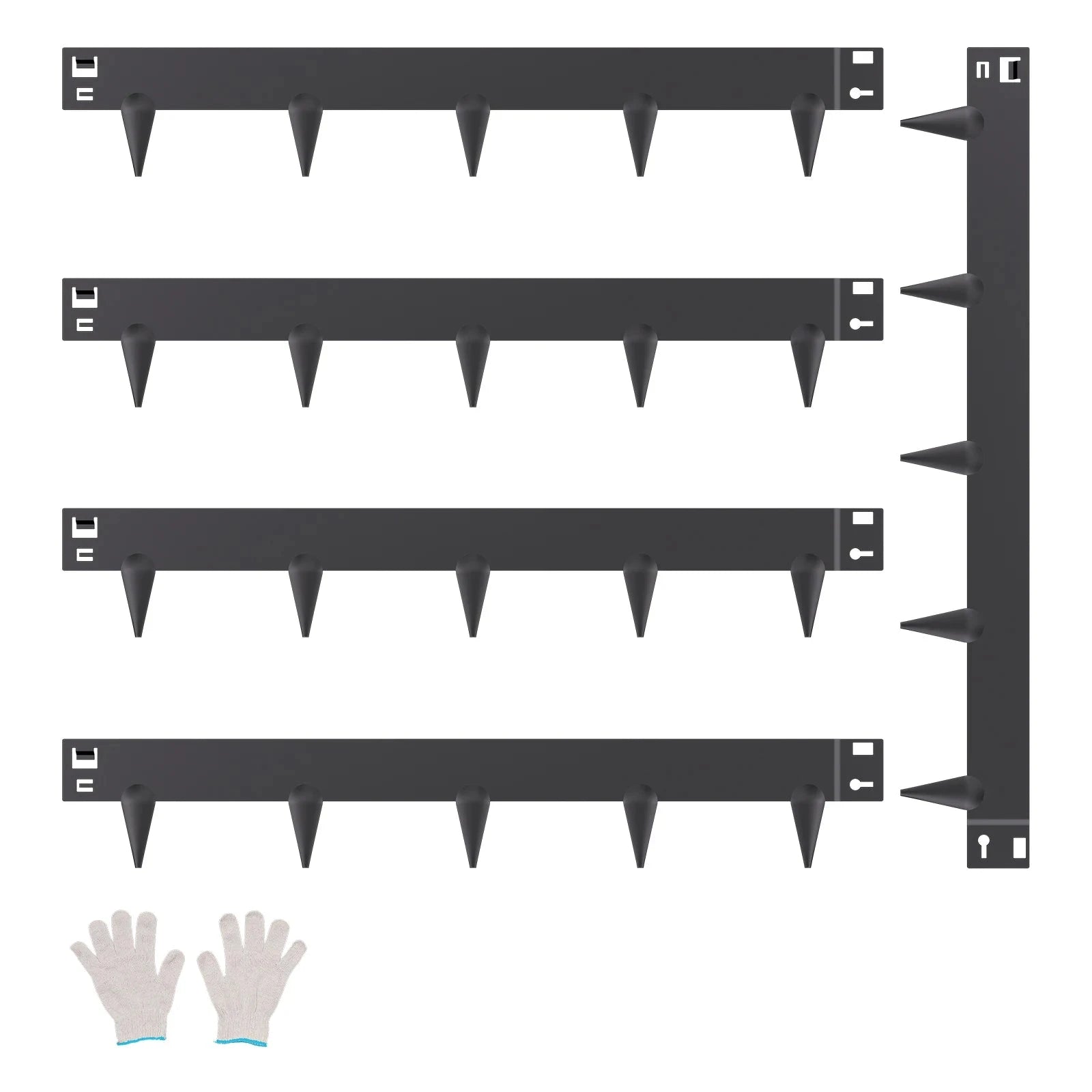 Steel Landscape Edging Rust-Resistant Bendable Garden Border-39x5in 5pcs Brown / United States
