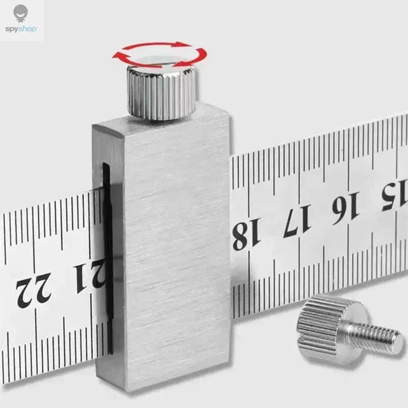 Steel Ruler Positioning Block for Accurate Woodworking-15cm