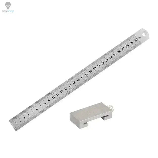 Steel Ruler Positioning Block for Accurate Woodworking-15cm