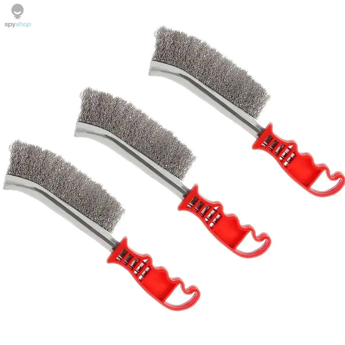 Steel Wire Rust Removal Brush for BBQ & Metal Cleaning-sliver steel brush