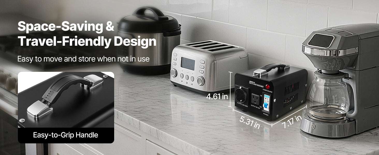 Step Up & Down Voltage Converter Transformer 500–6000VA US/EU-3000VA Automatic / United States