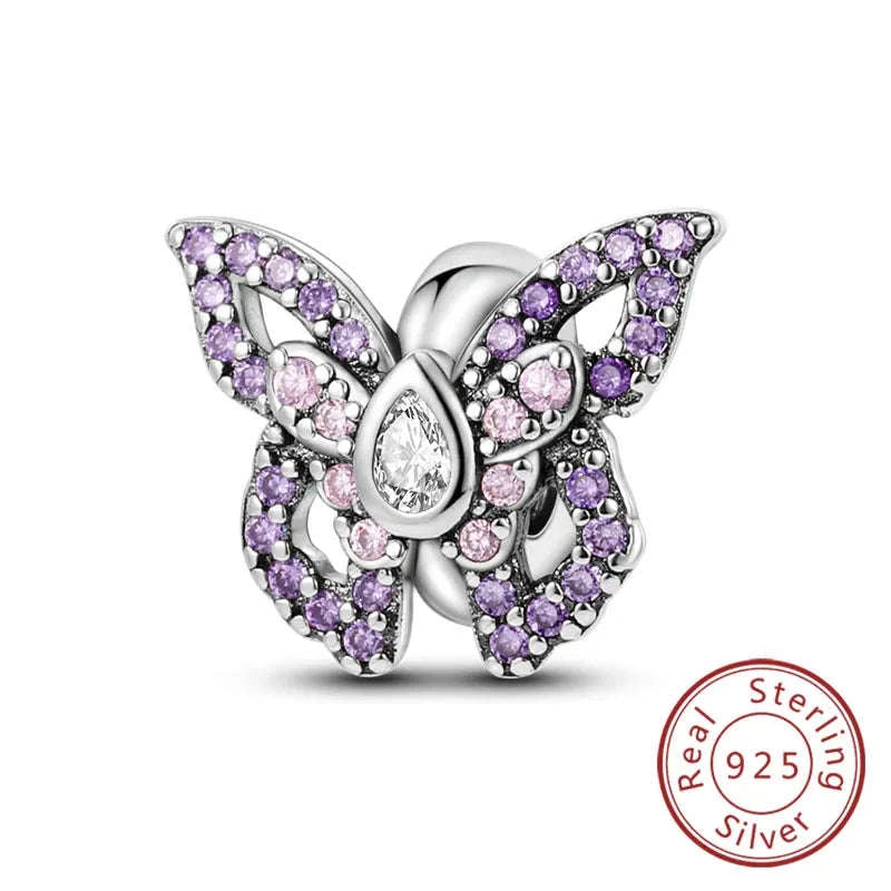 Sterling Silver Firefly Bee Butterfly Hummingbird Charms-KTC191