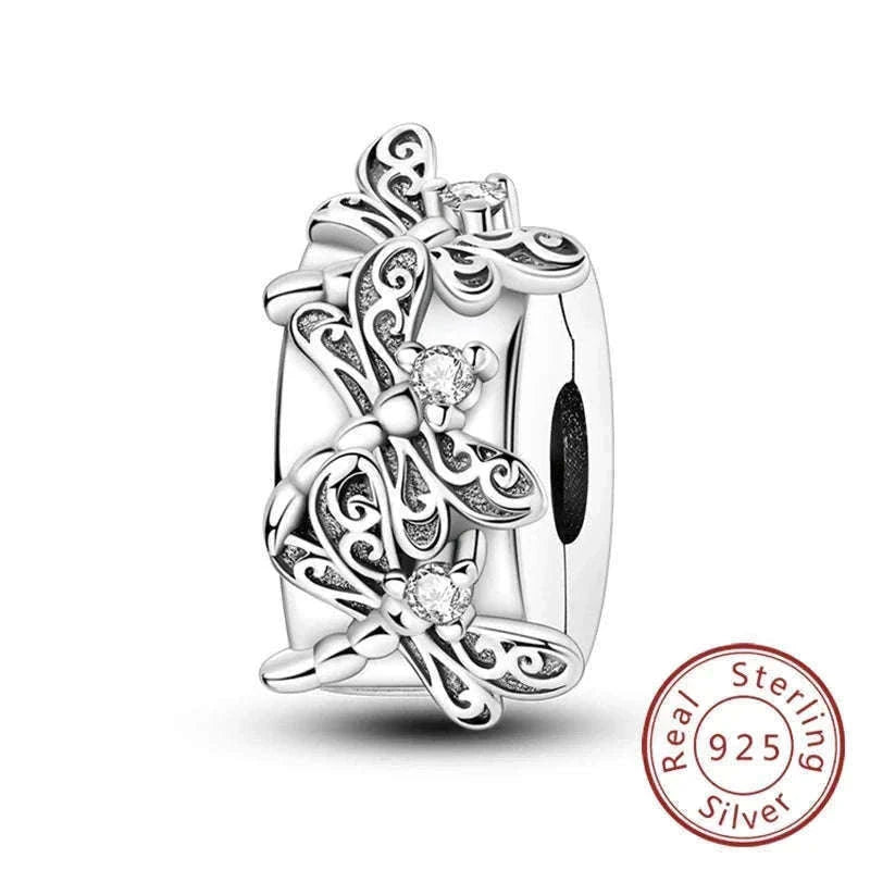 Sterling Silver Firefly, Bee, Butterfly & Hummingbird Charms-KTC191