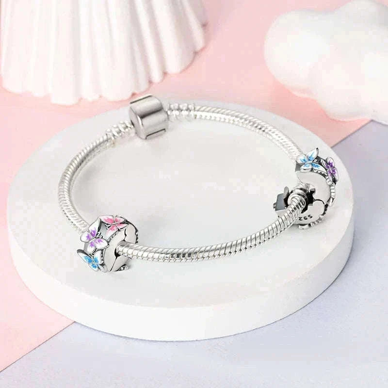 Sterling Silver Firefly, Bee, Butterfly & Hummingbird Charms-KTC191