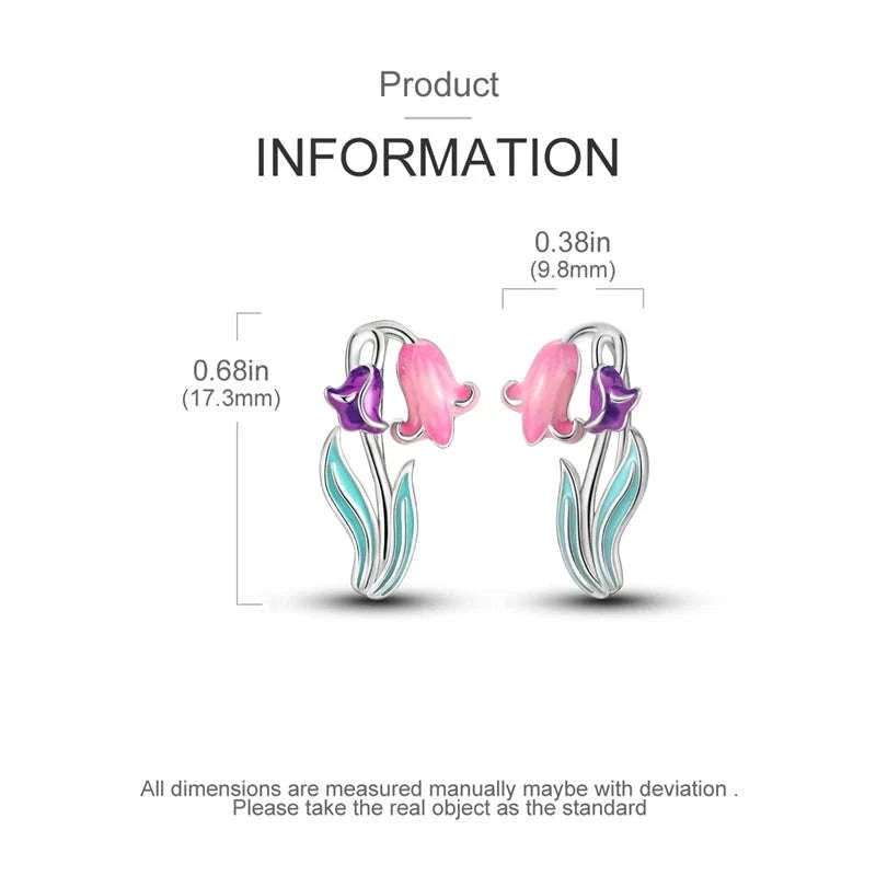 Sterling Silver Star Hoop Earrings with Colored Zirconium-KTE307 / CHINA