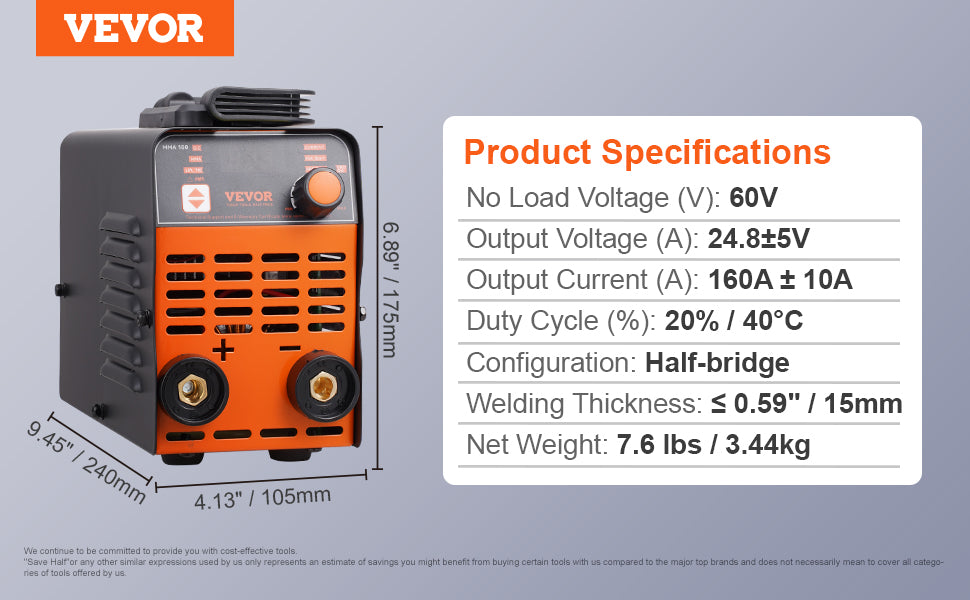 2-in-1 ARC- en Lift TIG-lasapparaat met IGBT en Hot Start