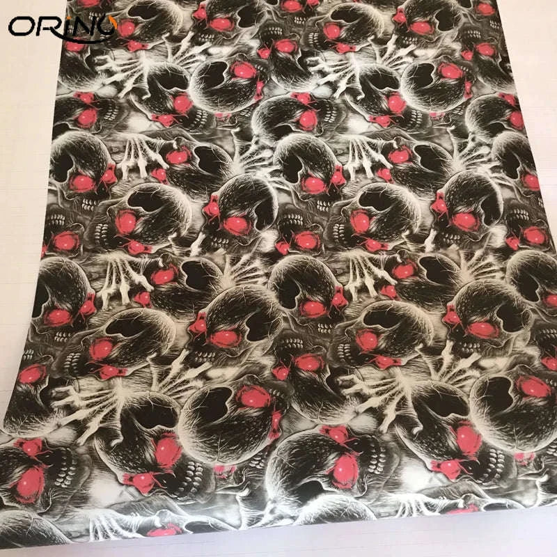 Sticker Bomb Skull Vinyl Wrap Film for Cars, Bikes & Motorcycles-Option 13 / 30cm x 152cm