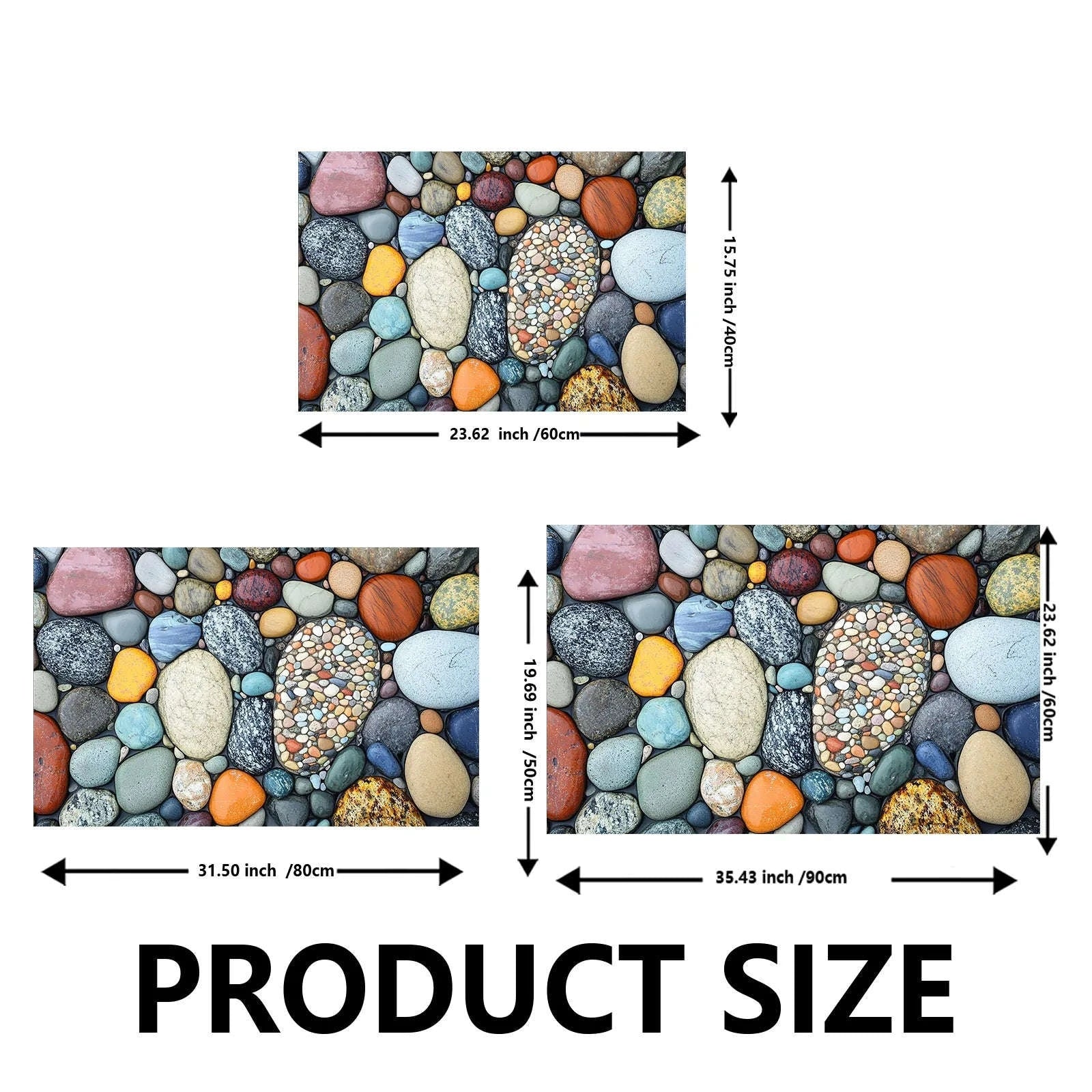 Stone Design Diatomite Bath Mat – Quick Dry Non‑Slip Absorbent Mat-10 / 50cmx80cm