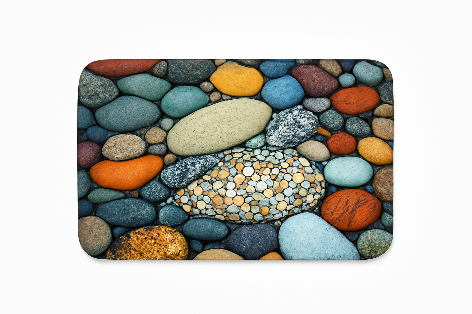 Stone Design Diatomit-Badematte Schnell trocknend Rutschfest