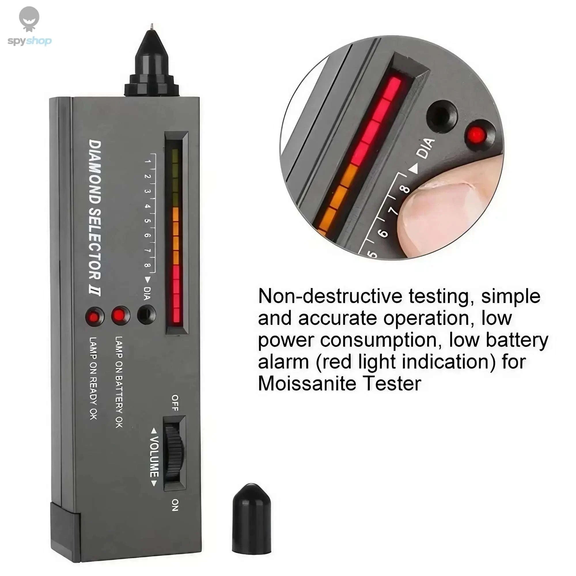 STONEGO Diamond Tester Pen – Fast Thermal Conductivity Gem Verification-black