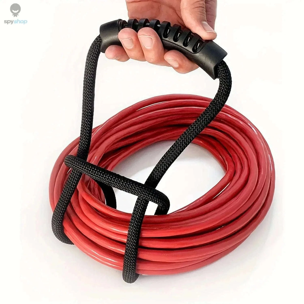 Storage Strap with Handle for Hoses, Cords, and Gear-black