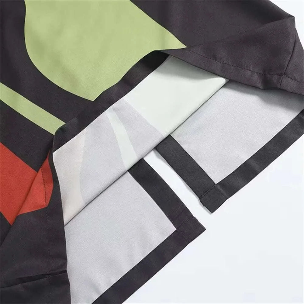 Strapless Printed Maxi Dress-green / L / CHINA