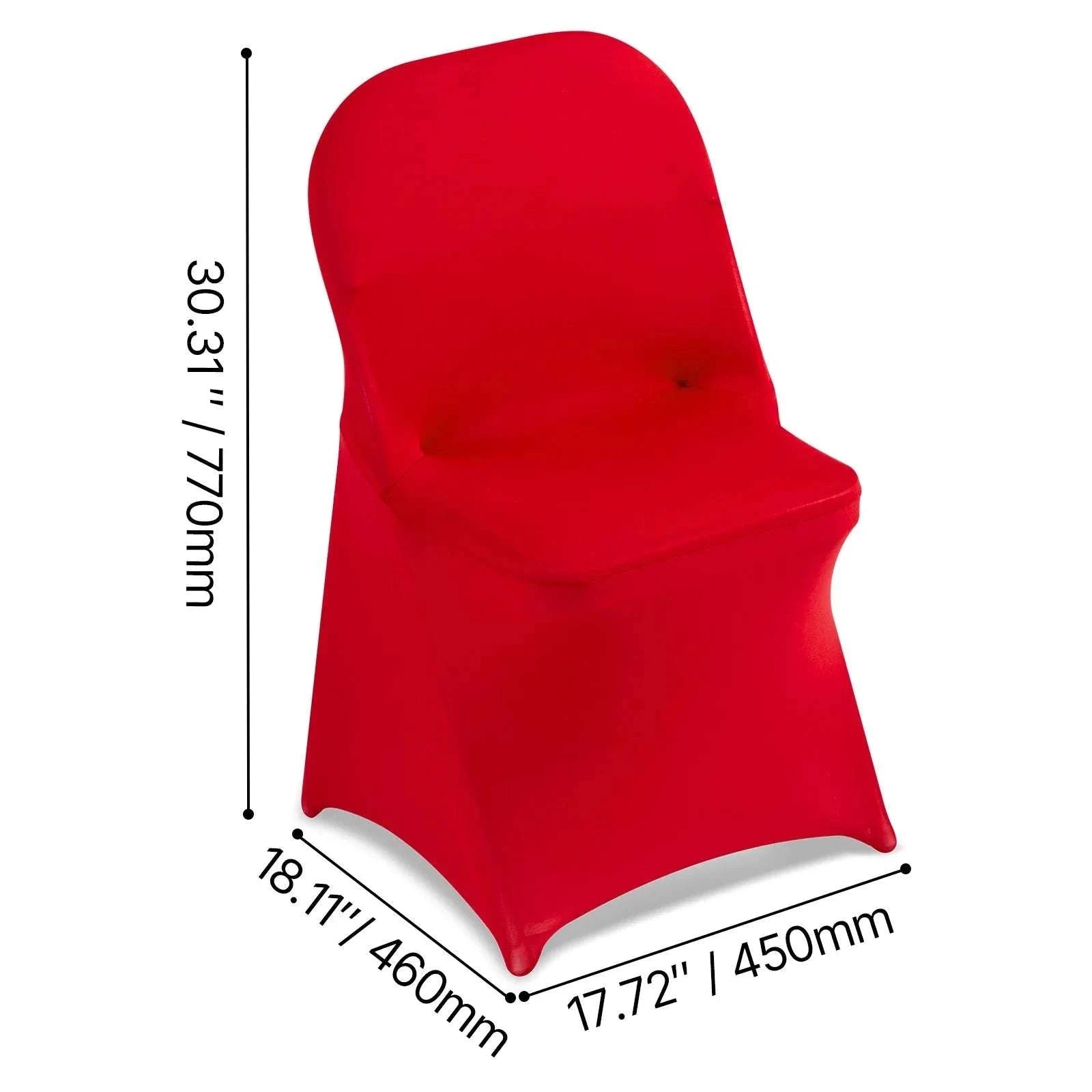 Stretch Chair Covers for Events – Polyester Spandex Slipcovers Set-United States / Blue