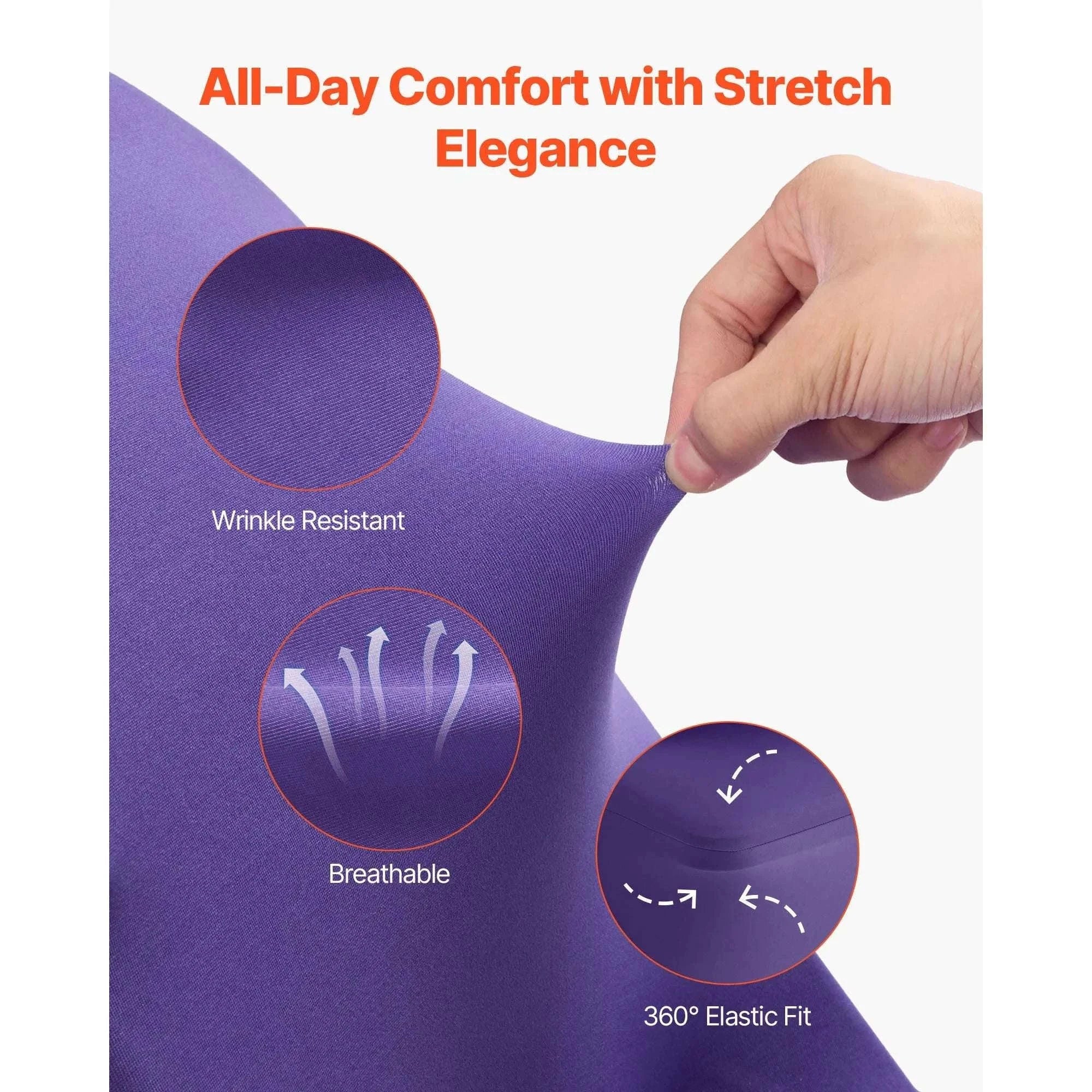 Stretch Chair Covers for Events – Polyester Spandex Slipcovers Set-United States / Blue
