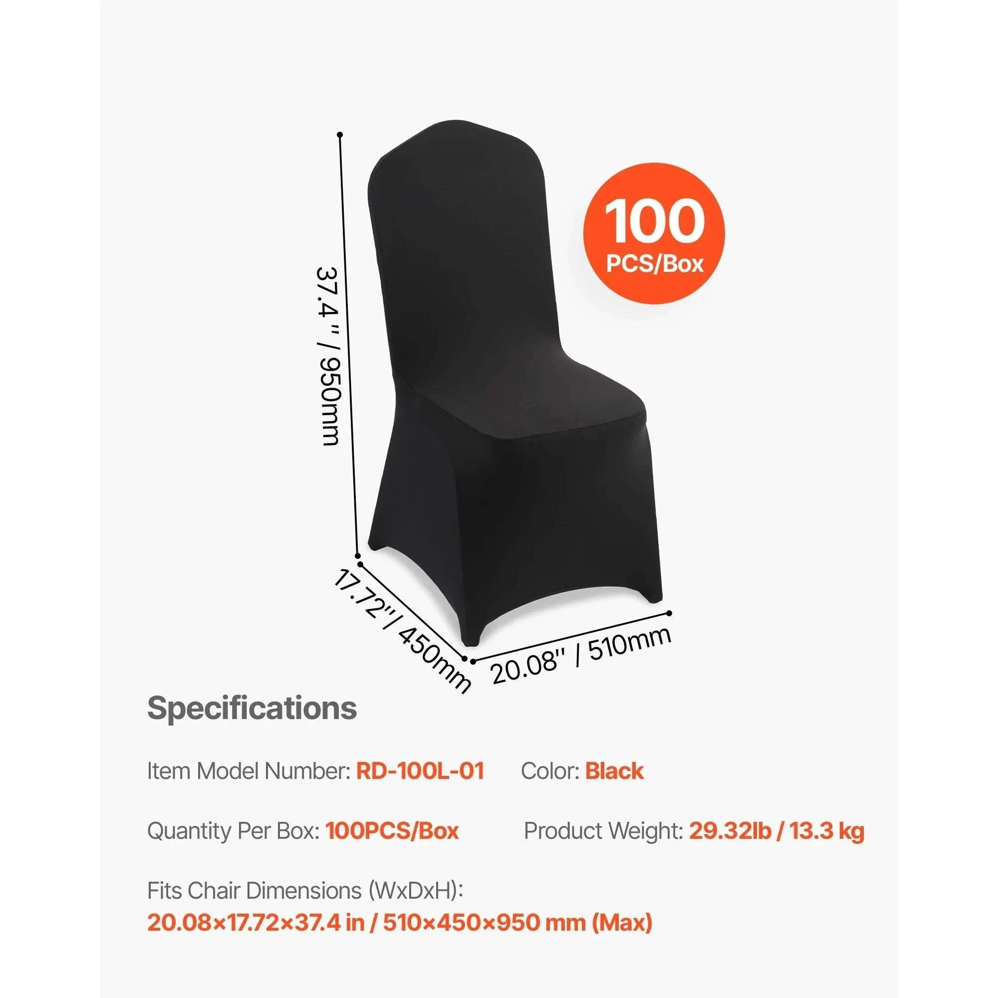 Stretch Chair Covers for Events – Polyester Spandex Slipcovers Set-United States / Purple   50
