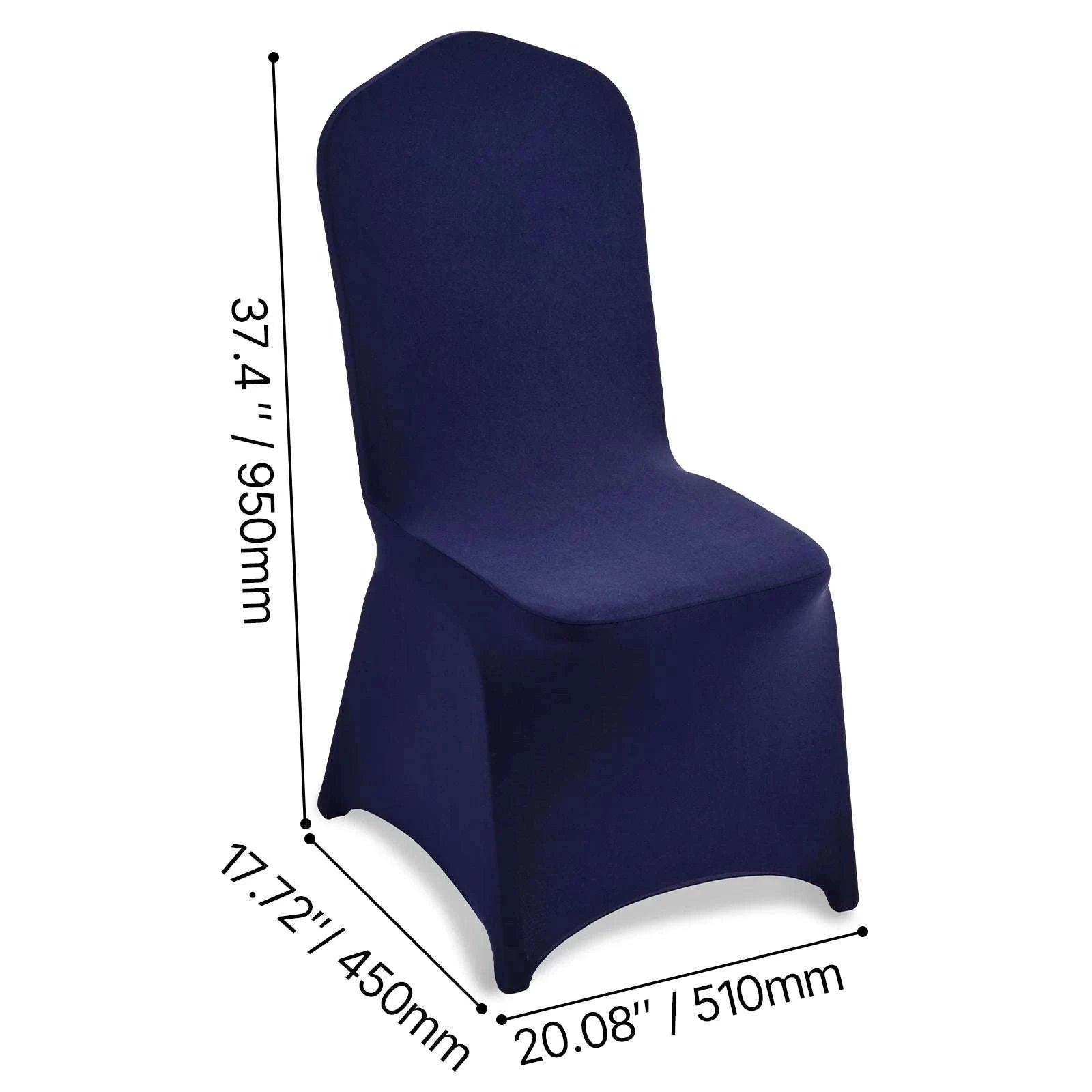 Stretch Chair Covers for Events – Polyester Spandex Slipcovers Set-United States / Purple   50