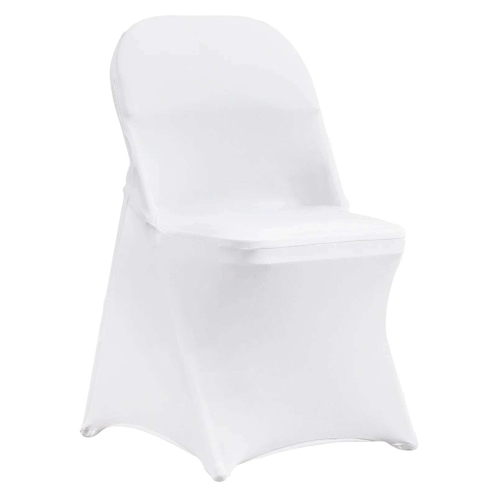 Stretch Spandex Chair Covers (50 Pack) for Weddings & Events-United States / 30 / ivory white