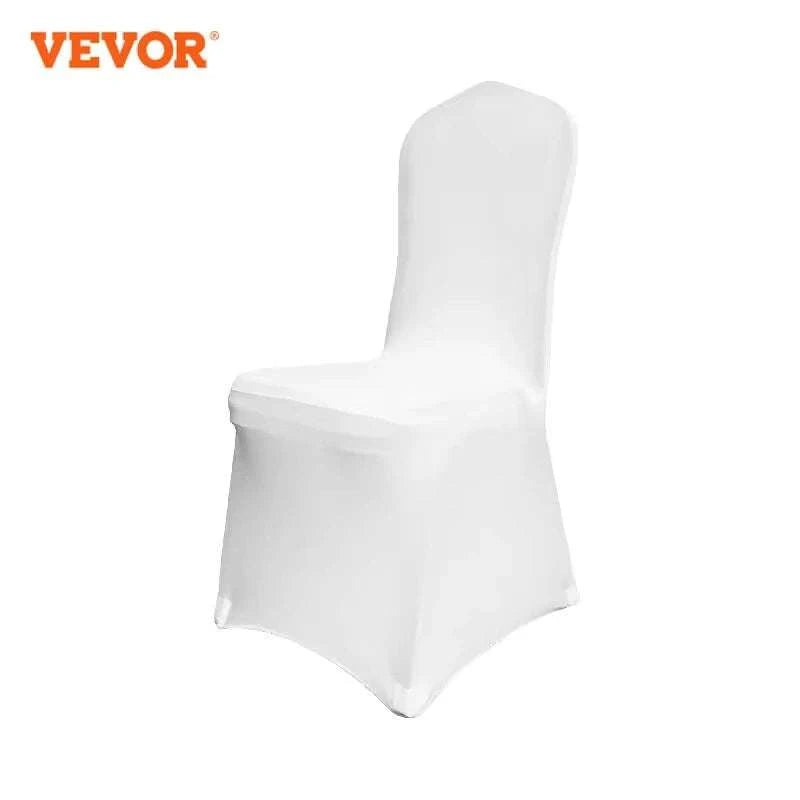 Stretch Spandex Chair Covers for Weddings & Events (50/100 Pack)-Flat-Front White / 50PCS / Poland