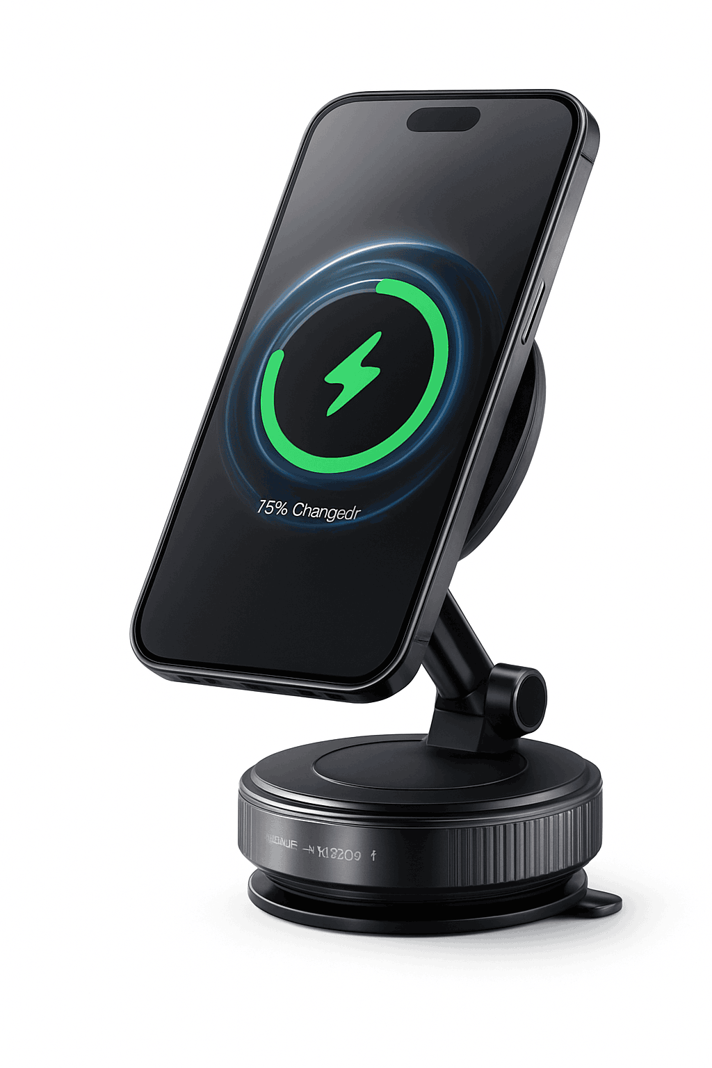 Strong Magnetic Car Phone Holder with Wireless Charging-1PC Black
