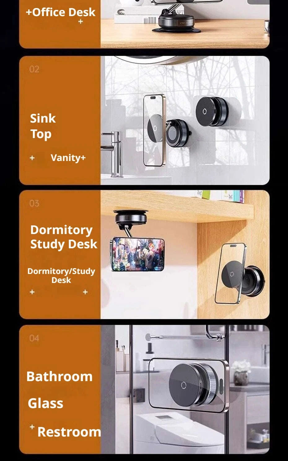 Strong Magnetic Car Phone Holder with Wireless Charging-1PC Black