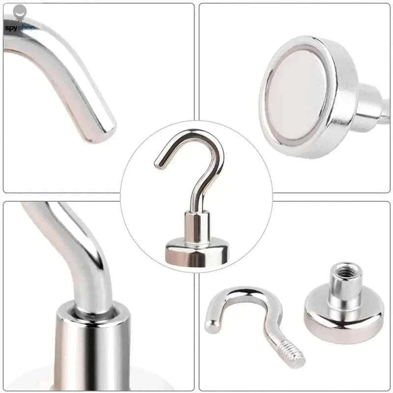 Strong Magnetic Hooks for Quick Home and Office Storage-E10-Max-Tension1.5kg / 40PC