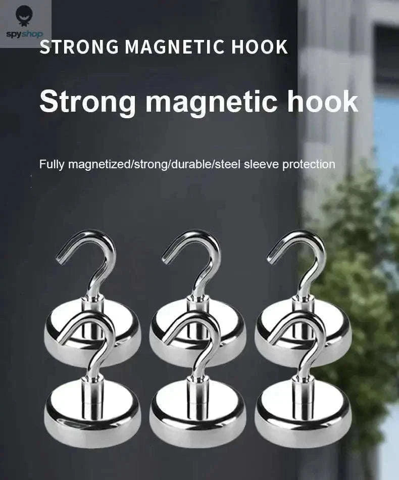 Strong Magnetic Hooks for Quick Home and Office Storage-E10-Max-Tension1.5kg / 40PC