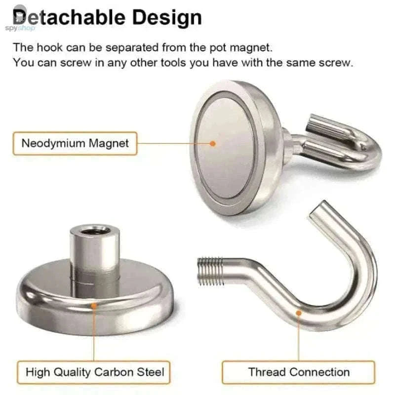 Strong Magnetic Hooks for Quick Home and Office Storage-E10-Max-Tension1.5kg / 40PC