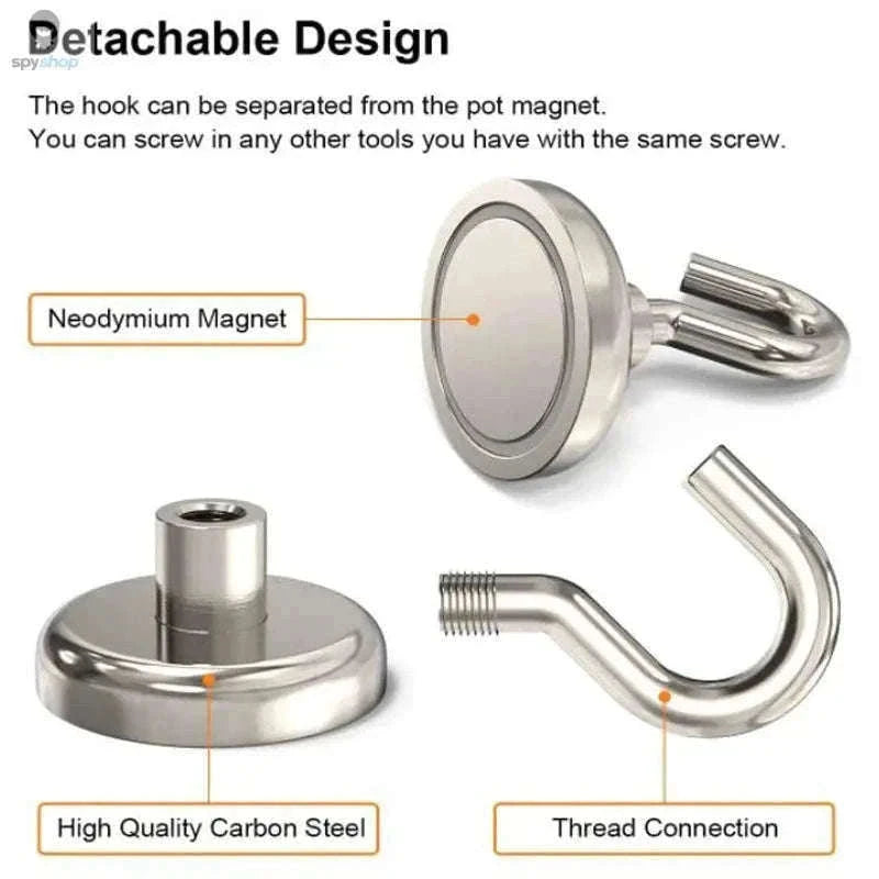 Strong Magnetic Hooks for Quick Home and Office Storage-E10-Max-Tension1.5kg / 40PC