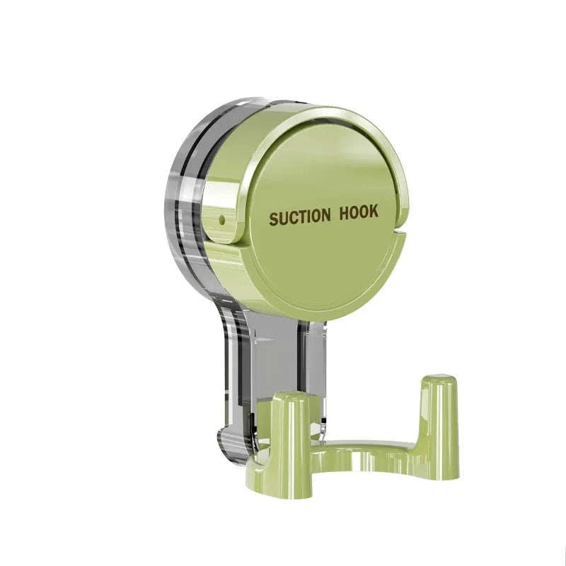 Strong Suction Hook – Vacuum-Powered Adhesive Hanging Solution-Green2