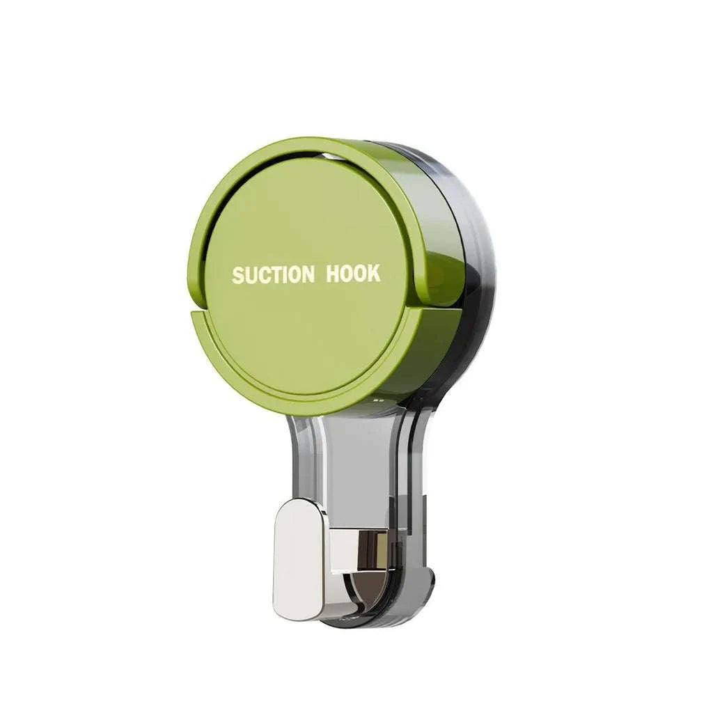 Strong Suction Hook – Vacuum-Powered Adhesive Hanging Solution-Green2