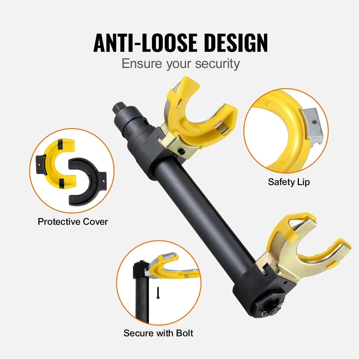 Strut Spring Compressor Kit with Interchangeable Yokes-Germany