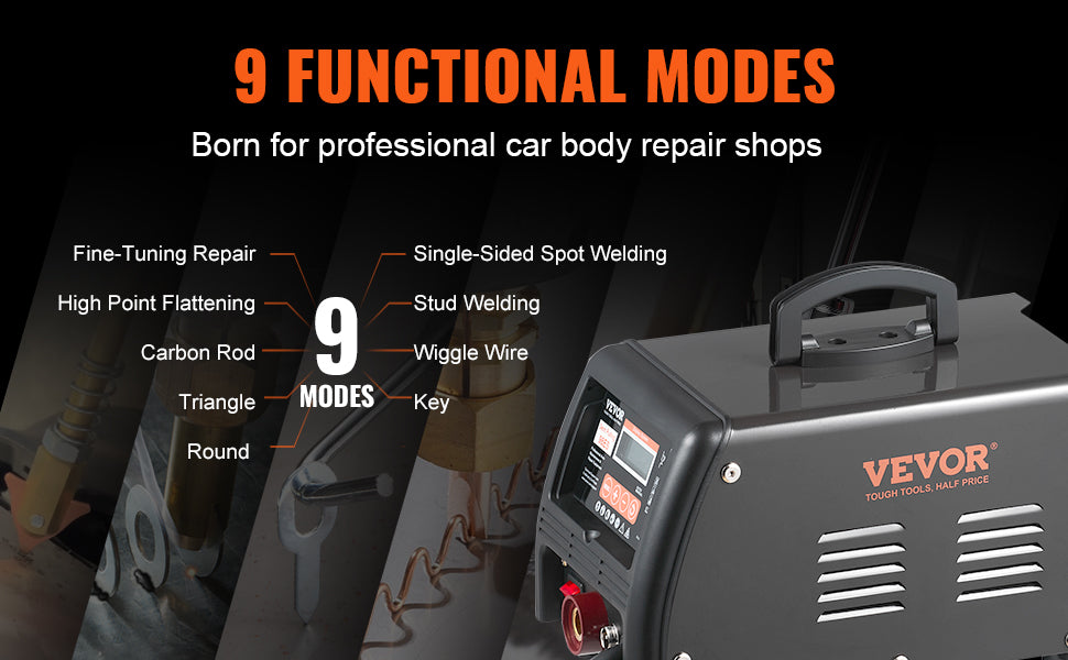 3KW Stud Welder Dent Repair Kit with 9 Modes Auto & Manual