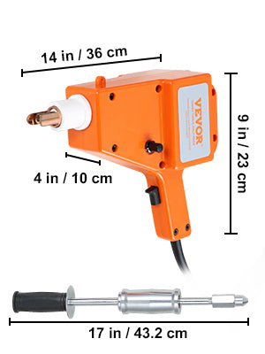 800VA Stud Welder Dent Puller Kit 1600A Auto Body Repair Tool
