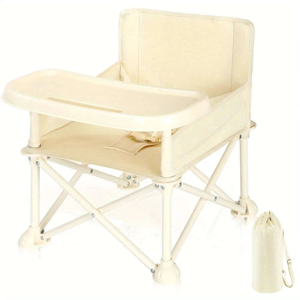 Stylish & Durable Baby High Chair with Adjustable Footrest and Detachable Cushion-Yellow / GERMANY